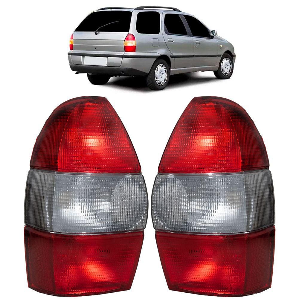 Par Lanterna Traseira Fiat Palio Weekend 1996/2000 Fumê