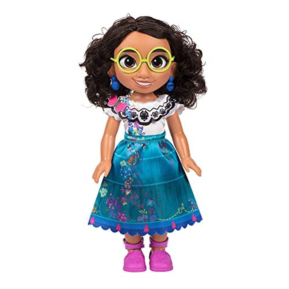 Boneca articulada Mirabel com óculos e sapatos - 14 polegadas
