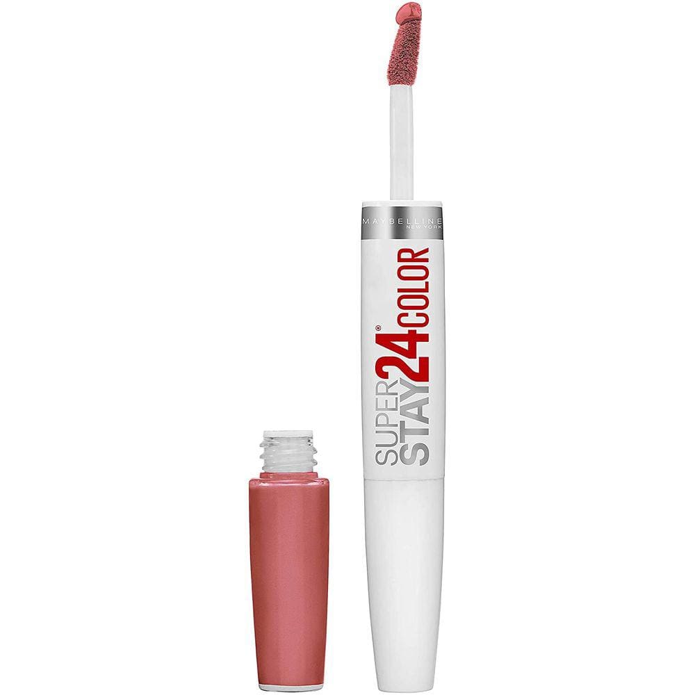 Batom líquido Maybelline Superstay 24 2 passos em maquiagem, Mauve Gélido