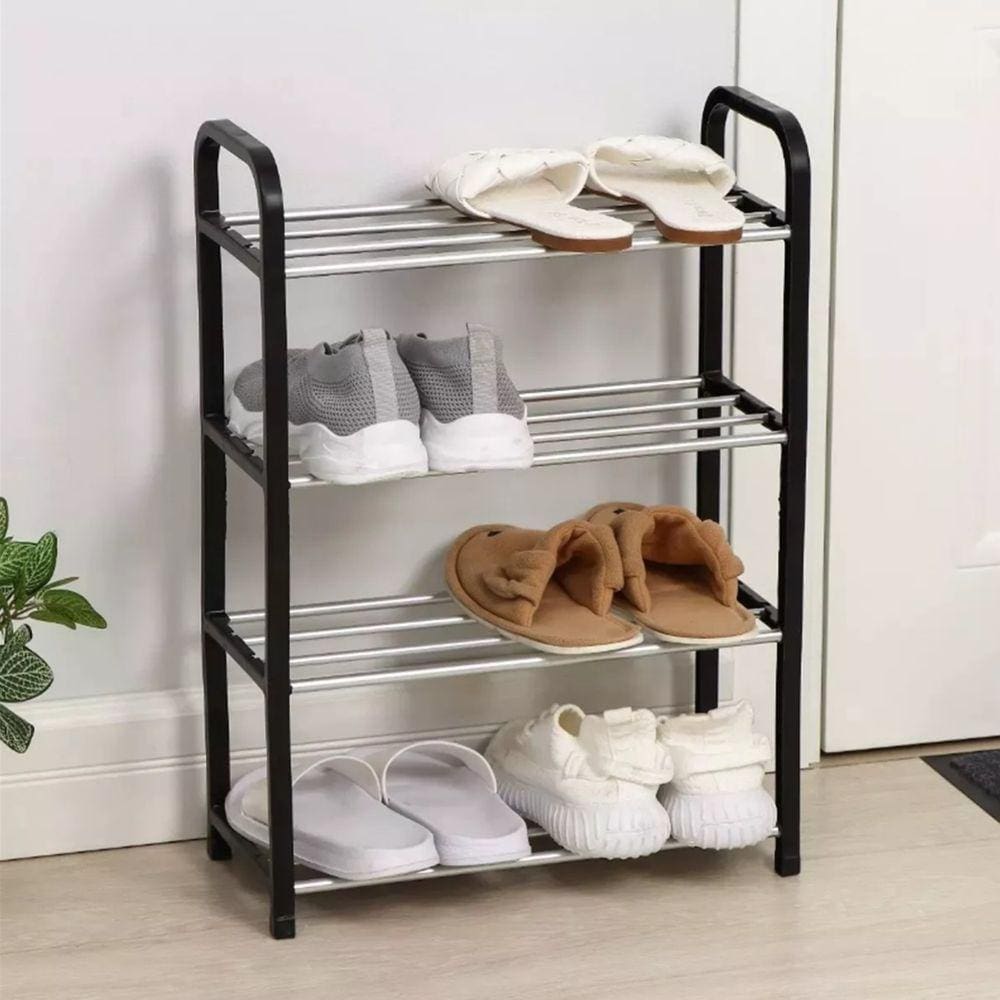 Sapateira Vertical Organizador Multiuso Desmontável 4 Prateleiras Até 8 Pares