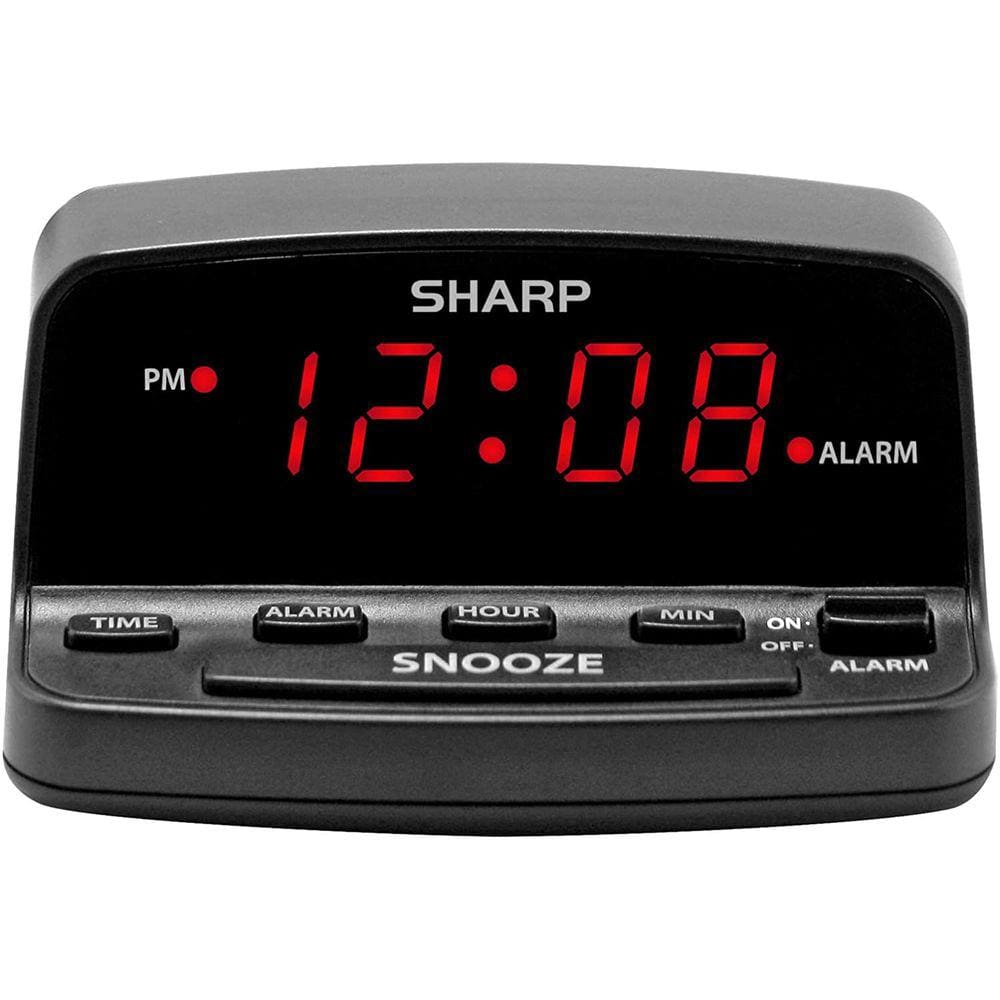 Relógio digital alarme com controles de teclado estilo - SHARP