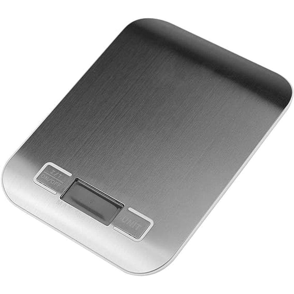 Balança Digital Compacta Para Cozinha Acabamento Aço Inox Pesa até 10kg - Livon