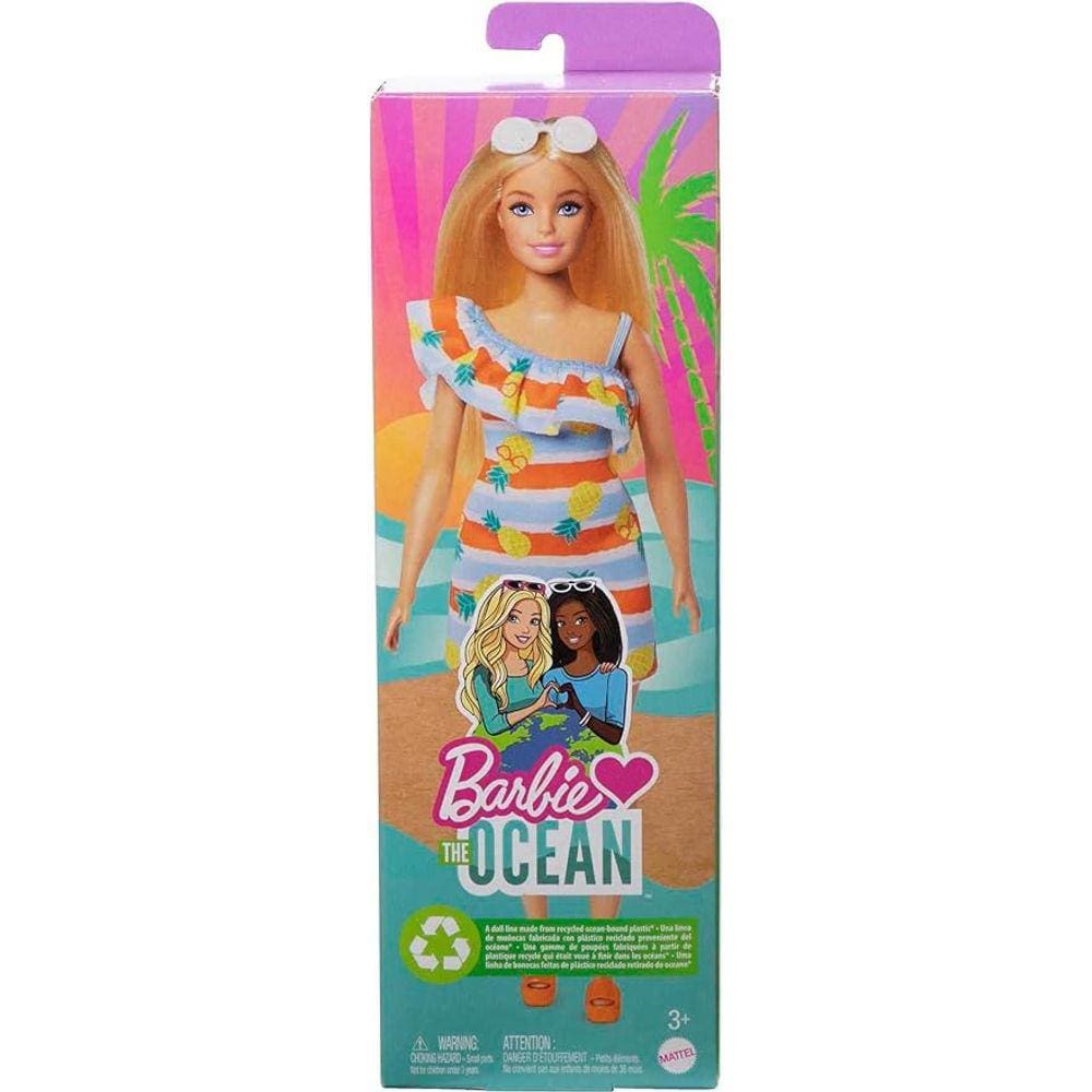 Barbie The Ocean Feita com Plástico Reciclável Retirado do Oceano Mattel Ref GRB35