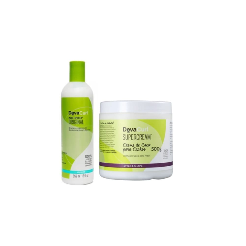Kit Deva Curl Low-Poo Sh 355ml + SUPERCREAM 500g
