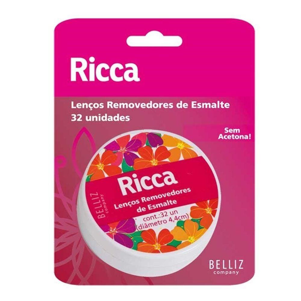 Lenço Removedor De Esmalte Ricca - 3705