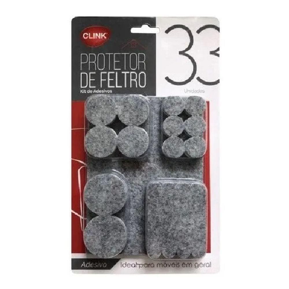 Protetor de Moveis em Feltro kit com 33 adesivos