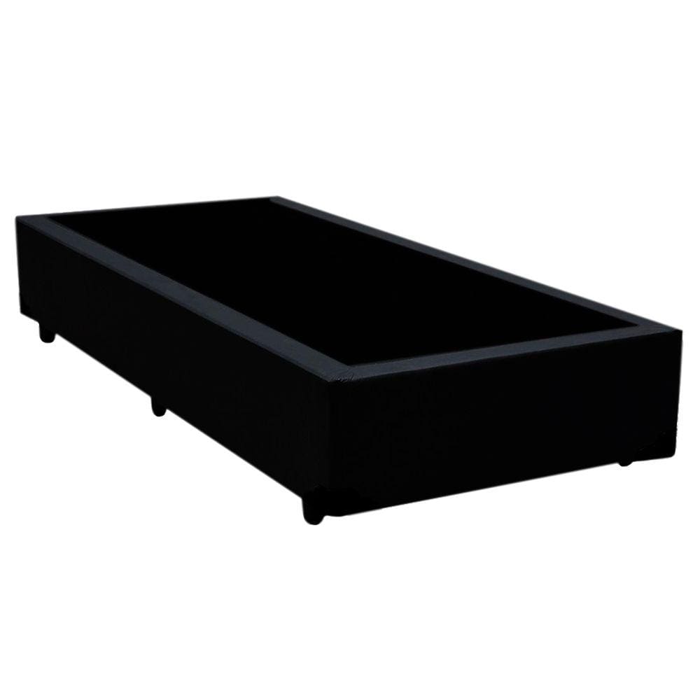Cama Box Solteiro Sintético SerenePrime Preto 88x188x40