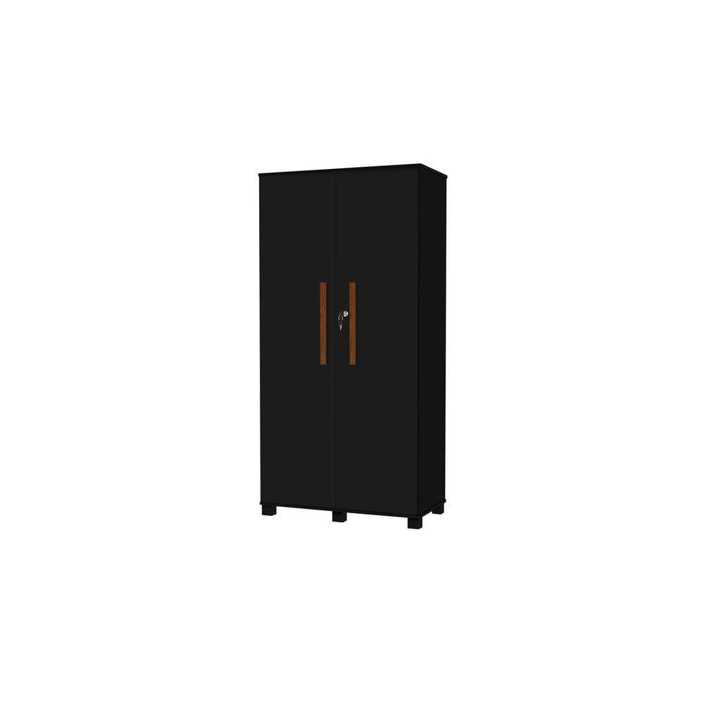 Multiuso 2 Portas Com Chave Para Quarto Preto