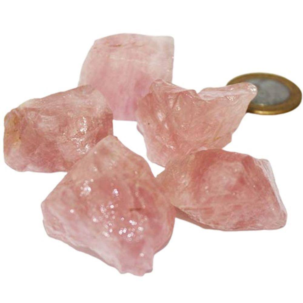 Quartzo Rosa Extra 30 a 40mm Média 25g Pedra Bruta Classe AA