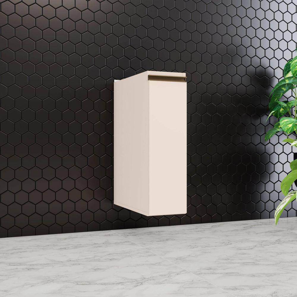 Balcão Para Cozinha Condimentos 20cm Aurora Espresso Móveis Off White