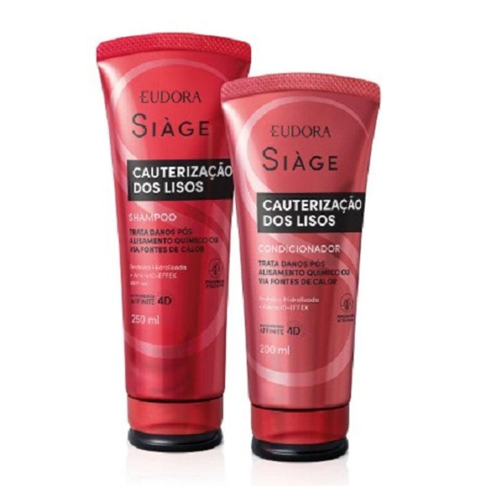 Combo Siàge Cauterização dos Lisos: Shampoo 250ml + Condicionador 200ml
