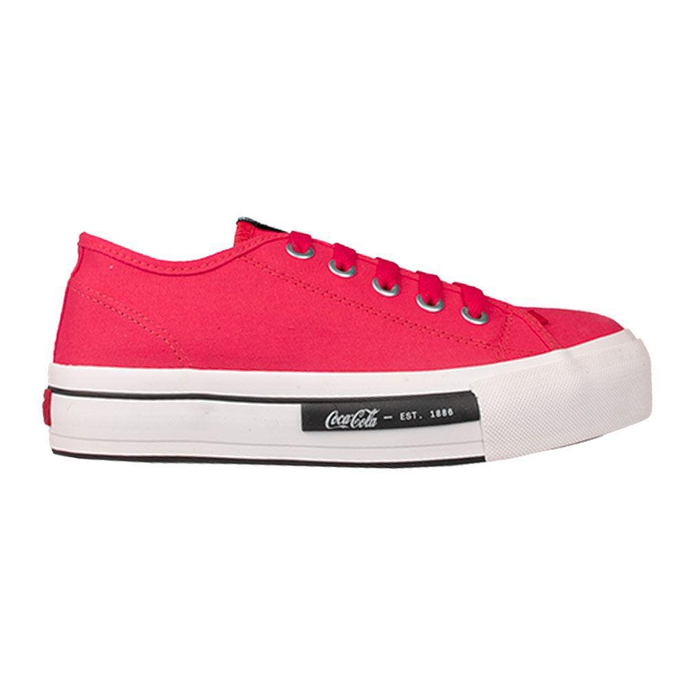 Tênis Coca Cola Daytona Plataforma Canvas Feminino