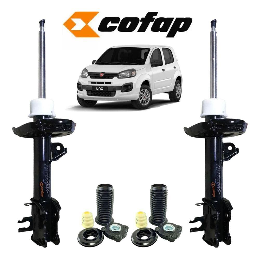 Par Amortecedor Dianteiro Cofap +Kit Batente Fiat Uno 2010