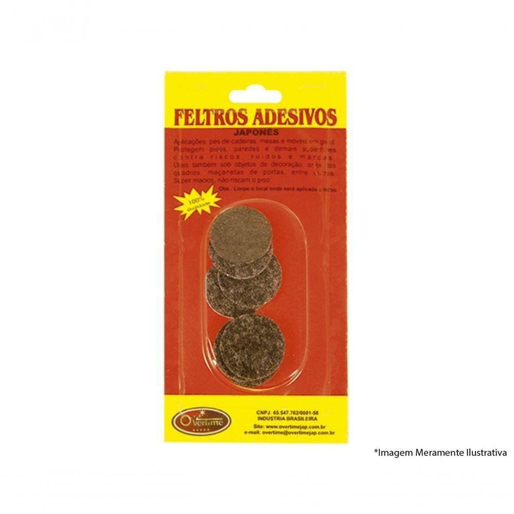 Feltro Adesivo Japones Diam 30Mm 8Pcs Blister C/12Pcs