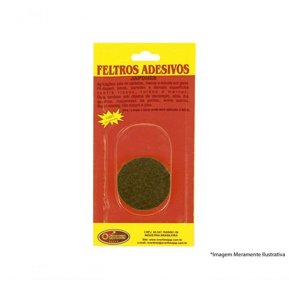 Feltro Adesivo Japones Diam 45Mm 4Pcs Blister C/12Pcs