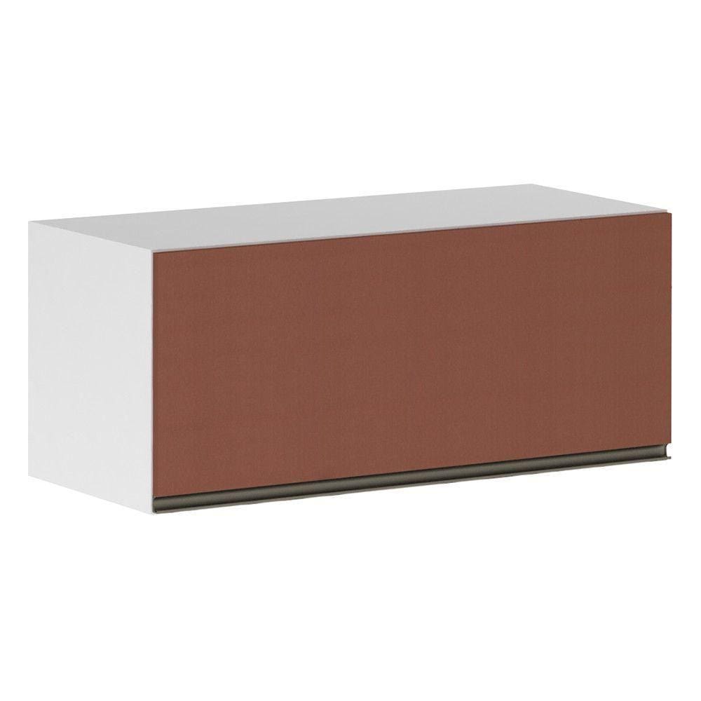 Armário Perola Basculante 90cm 1 Porta Branco Polar C/Gaia