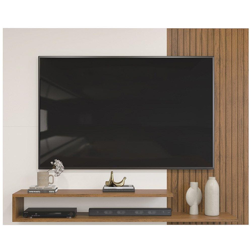 Painel Suspenso TV 50 Pol 136 cm 27419 Freijo Off White DJ Moveis