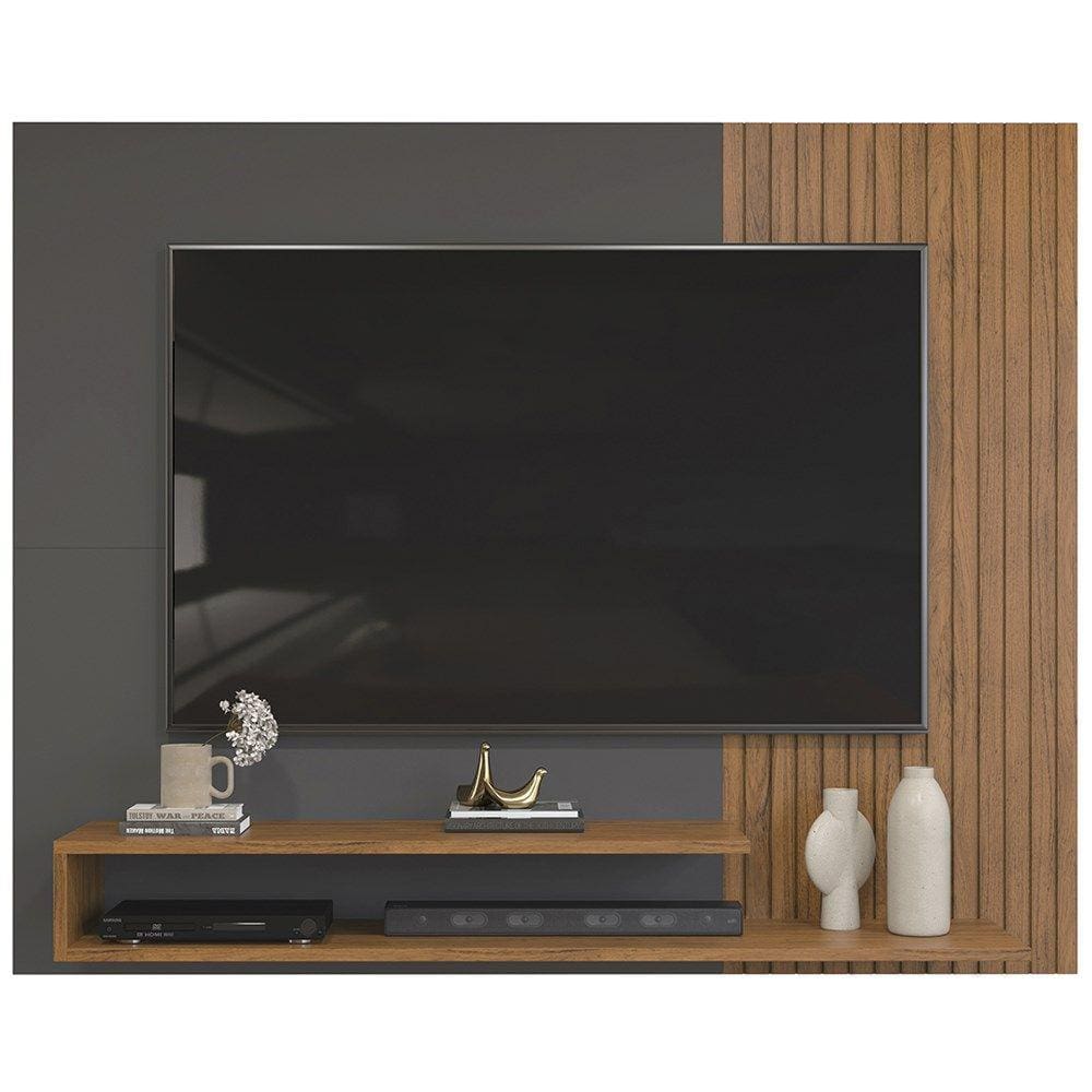 Painel Suspenso TV 50 Pol 136 cm 27419 Freijo Cinza Urbano DJ Moveis