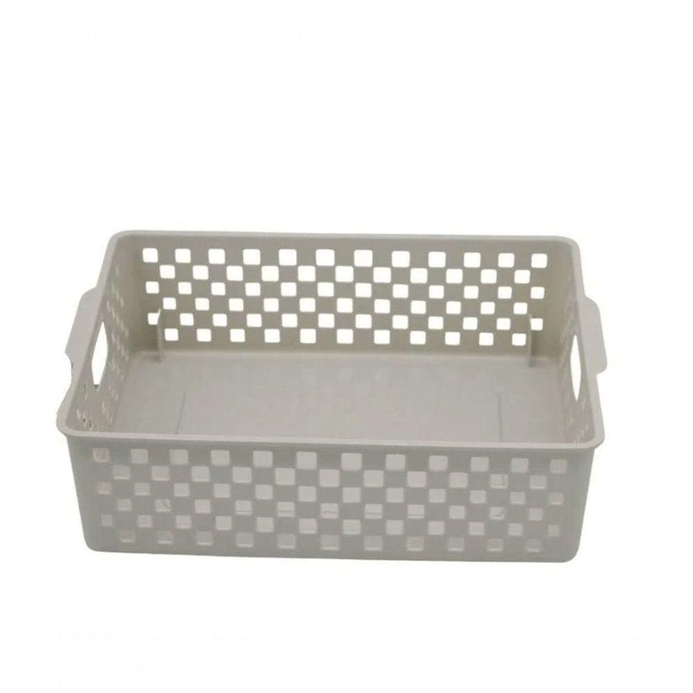 Cesto Organizador Quadratta Branco 34x27x9 Cm Paramount