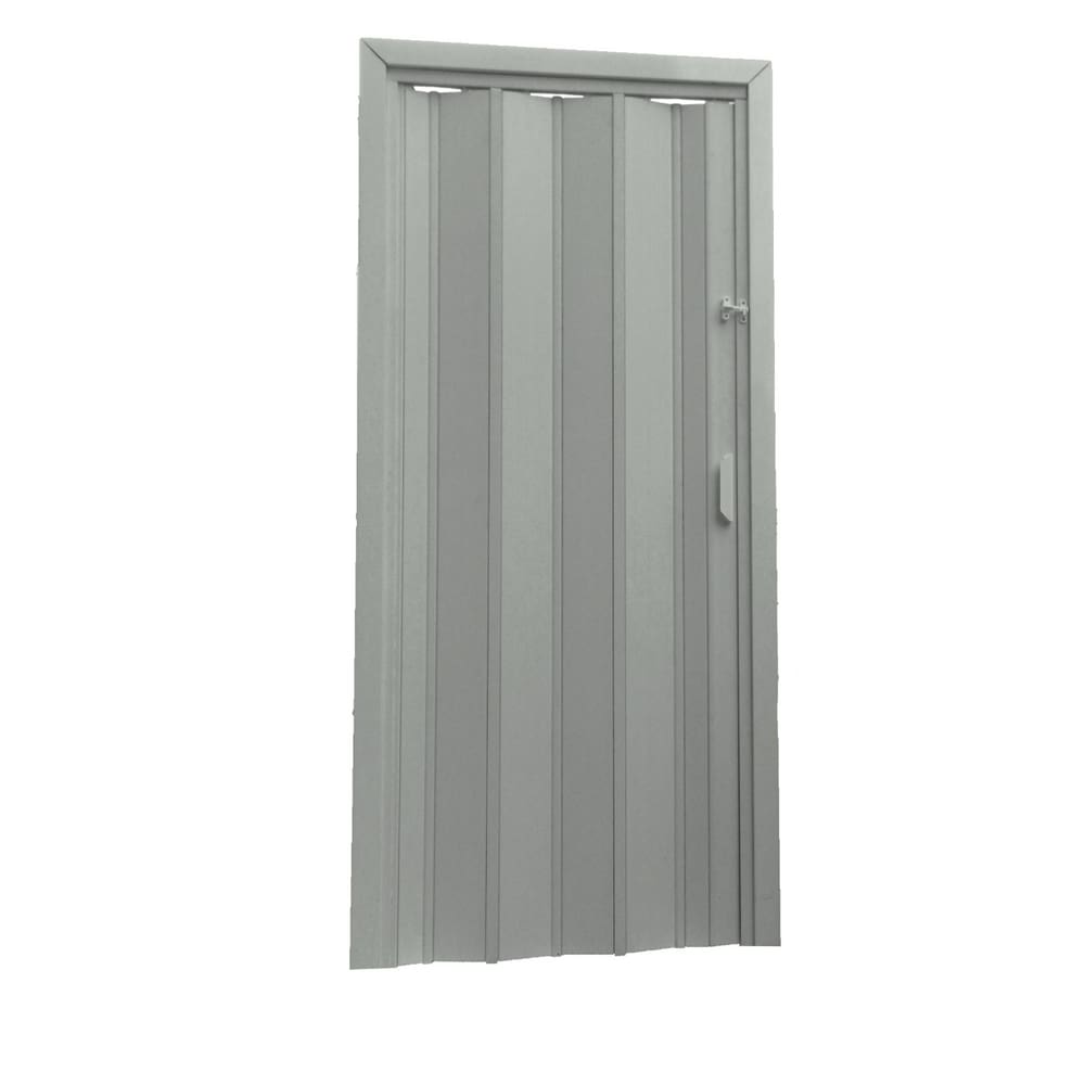 Porta Sanfonada PVC 0,72x2,10 Multilit Cinza