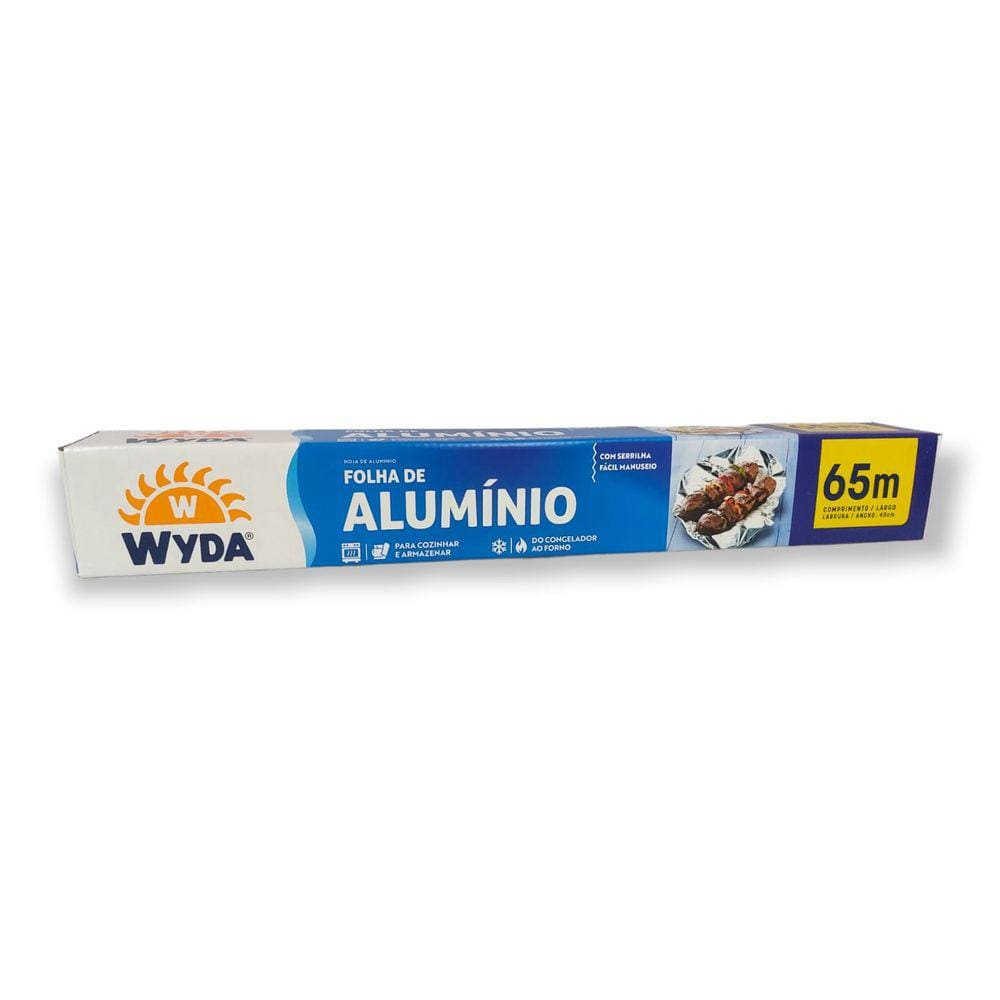 Rolo de papel alumínio Wyda 45x65m un