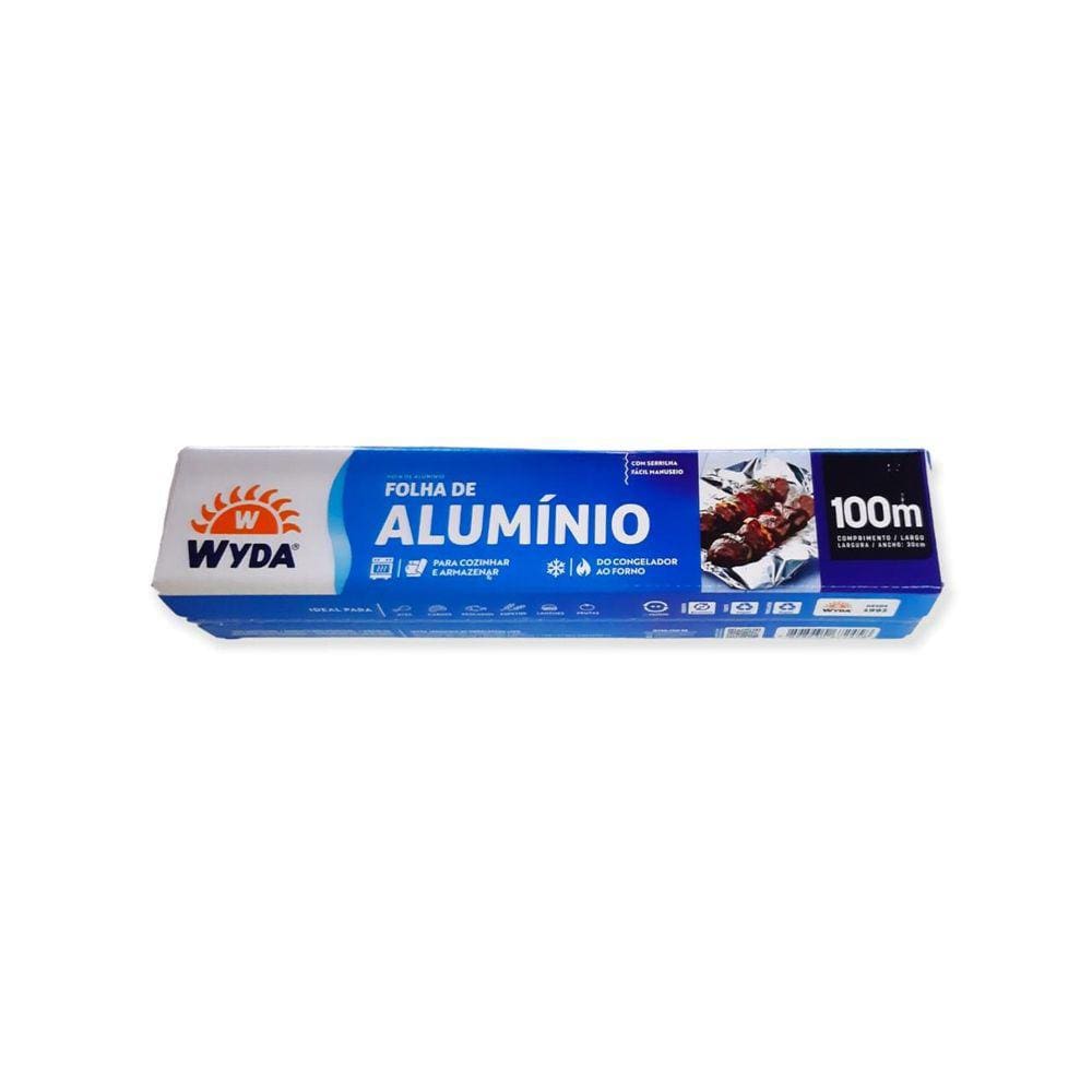 Rolo de papel alumínio Wyda 30x100m  un