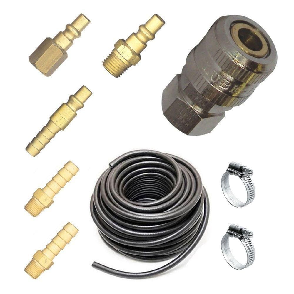 Kit 5 Mts Mangueira 5/16 Para Compressor + Engate Rápido