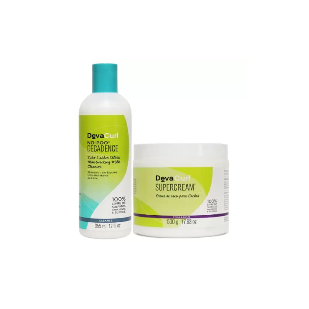 Kit Deva Curl No-Poo Decadence Shampoo 355ml + SUPERCREAM 500g