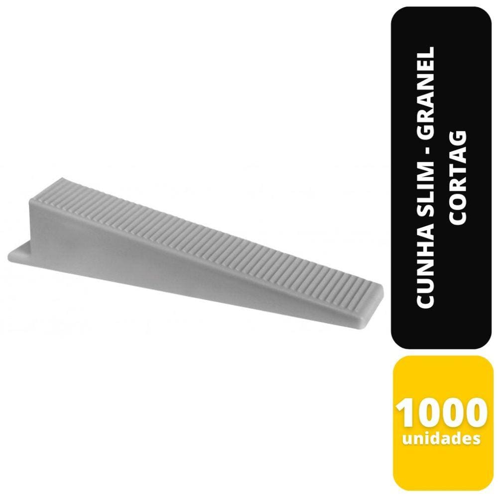 Kit C/1000 Cunha Nivelamento 13Mm P/Piso Linha Slim Cortag
