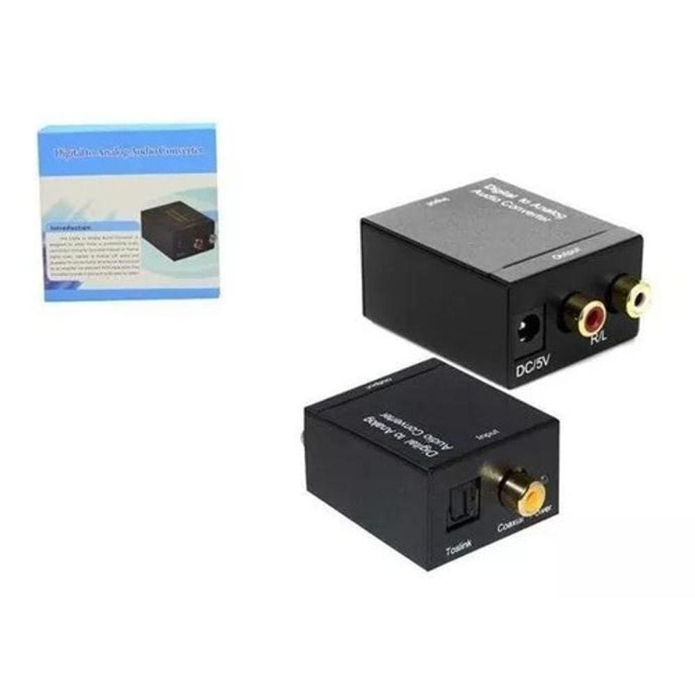 Conversor Optico Audio Spdif X Rca Digital Para Analógico