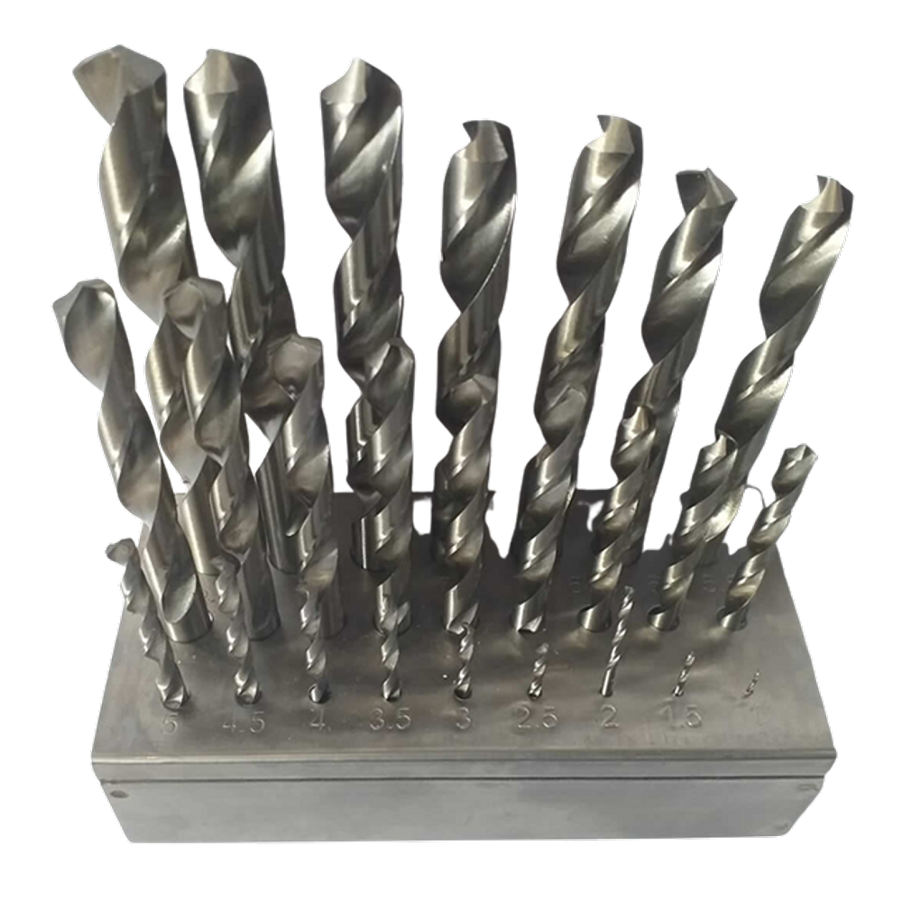 Broca Ar Jogo Din338 Hp 1,0 A 13Mm - 25Peças Com Suporte