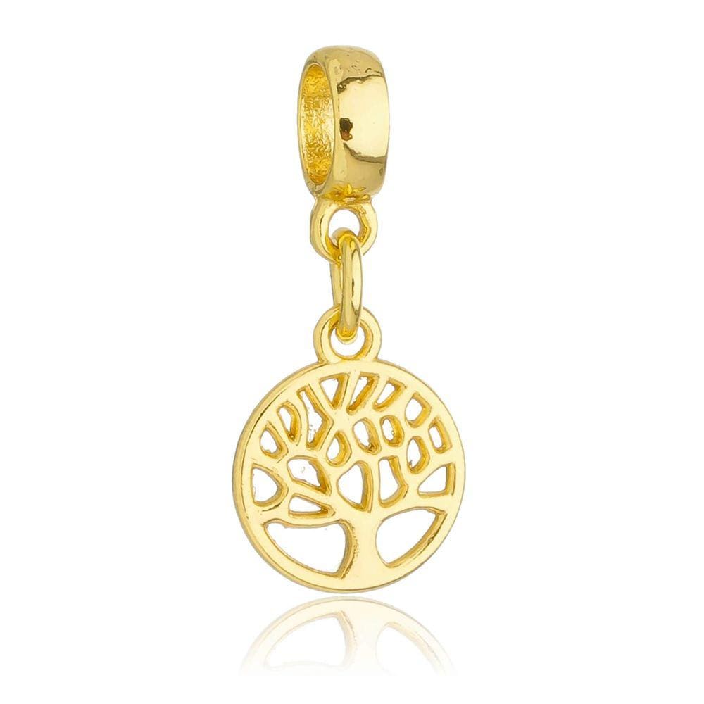 Pingente Berloque Árvore da Vida Pandora Banhado a Ouro 18k - Premium