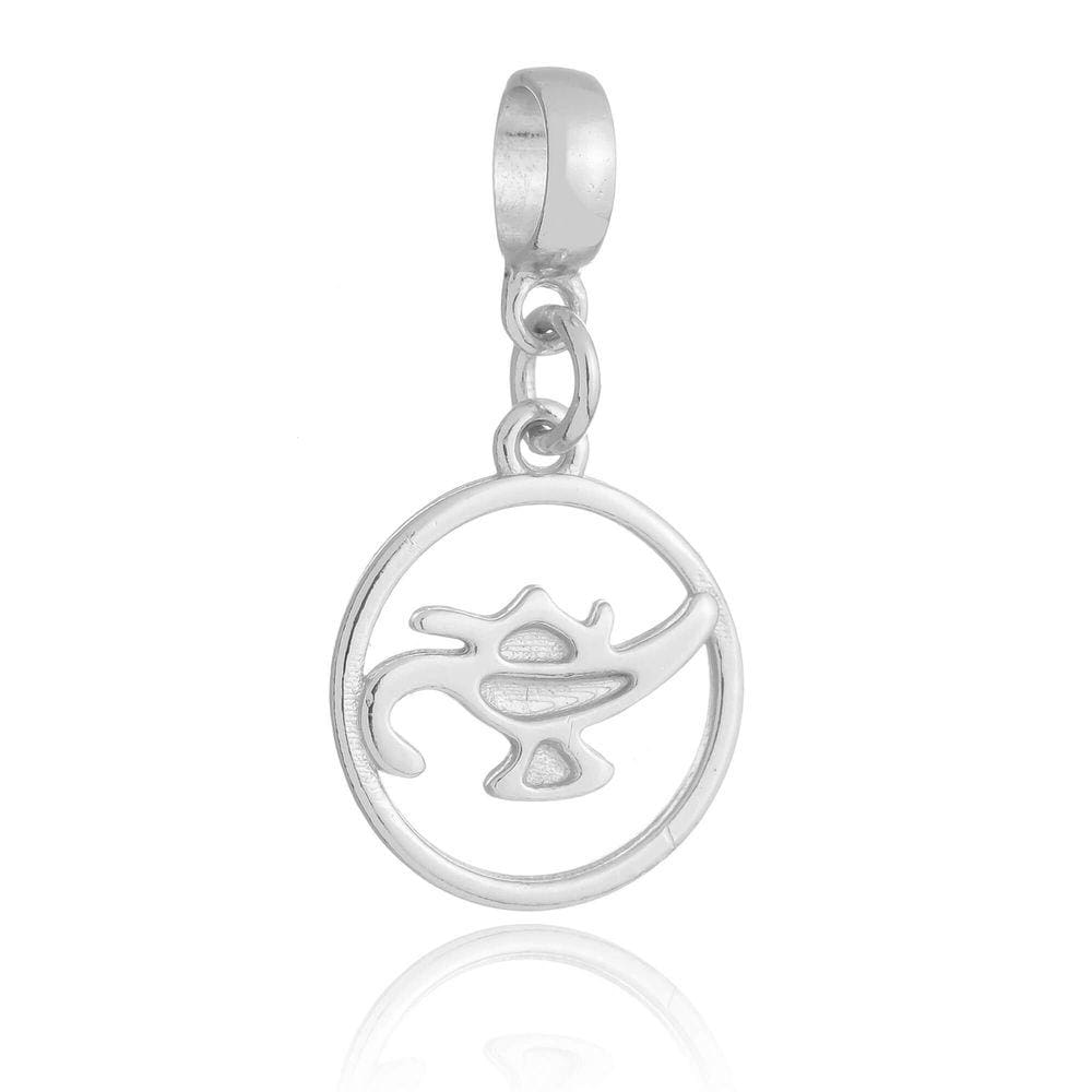 Pingente Berloque Símbolo Da Enfermagem Pandora Banhado a Prata 925 - Premium