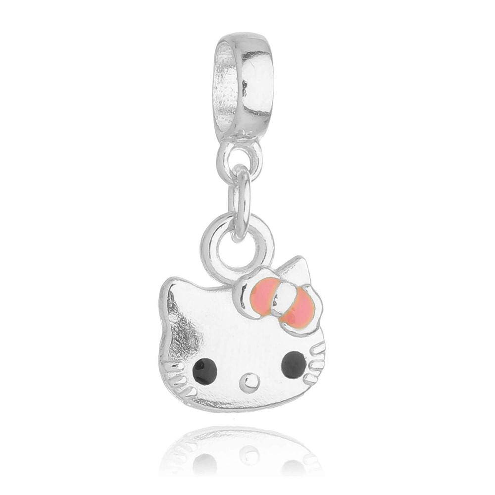 Pingente Berloque Hello Kitty Pandora Banhado a Prata 925 - Premium