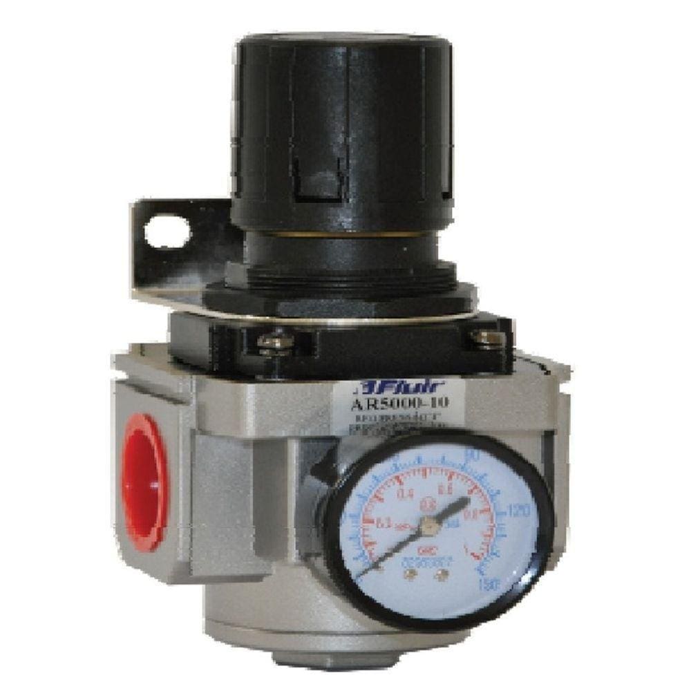 Regulador Pressão Fluir 3/4" Com Manômetro 10 Bar
