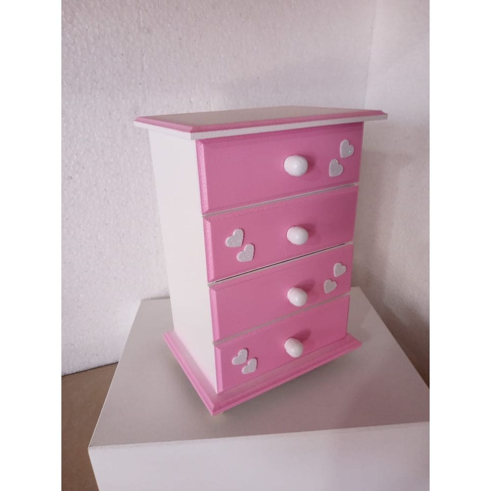 Porta Joias Organizadores Em Mdf  4 Gavetas