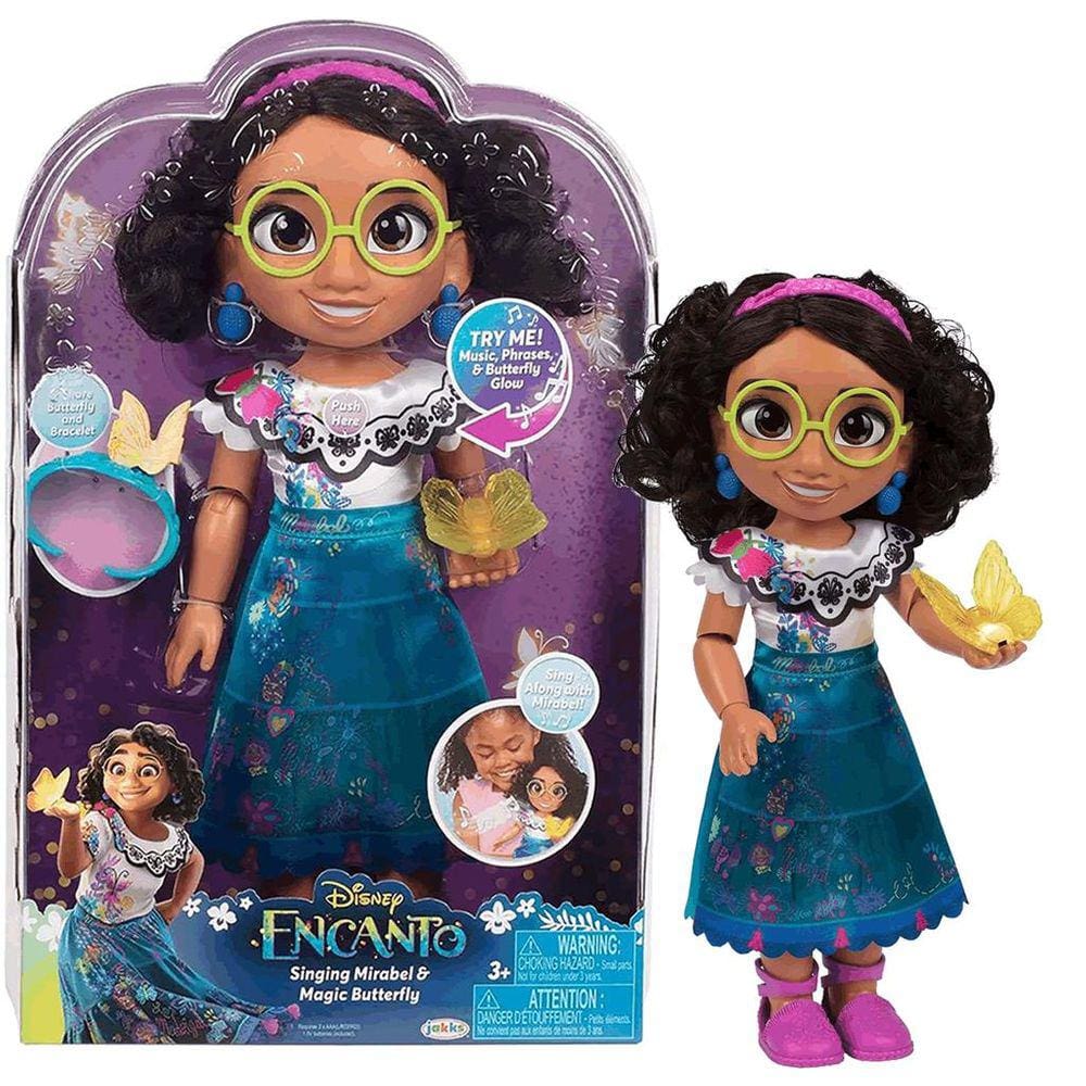 Boneca Grande Encanto Mirabel com borboleta Disney Jakks