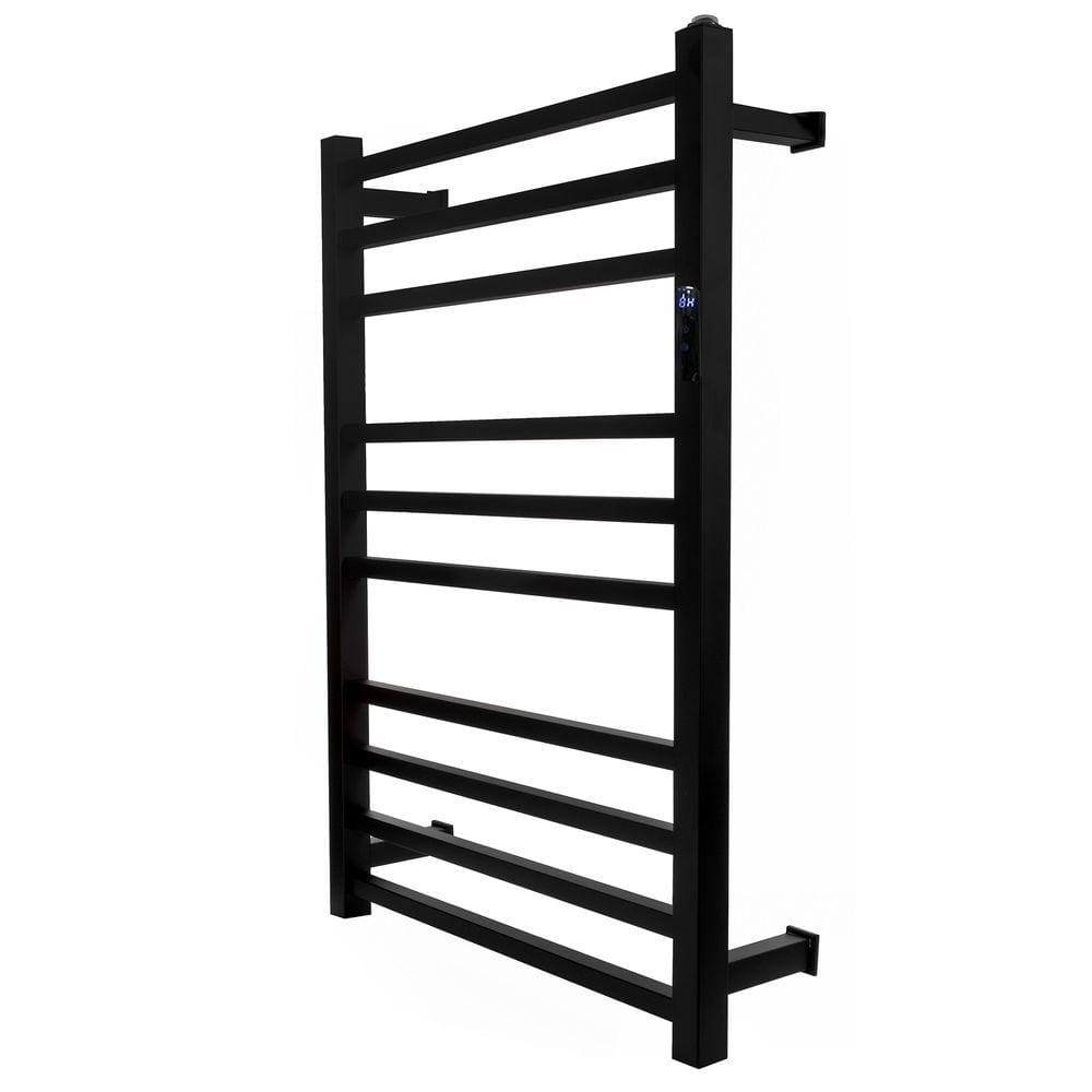 Toalheiro Térmico Grande Quadrado Preto Bivolt Timer