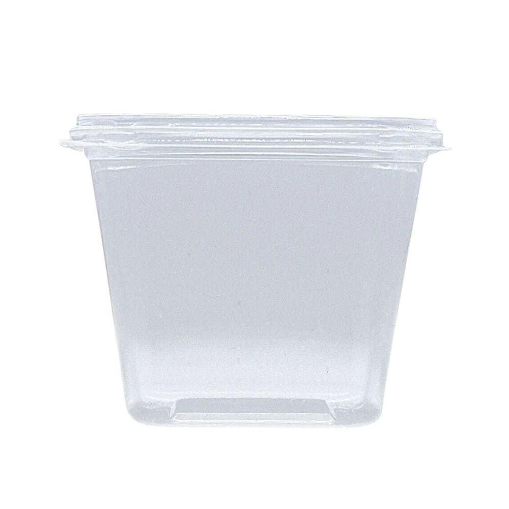 Pote Quadrado Freezer e Micro-ondas 500ml com Tampa Prafesta c/20 un