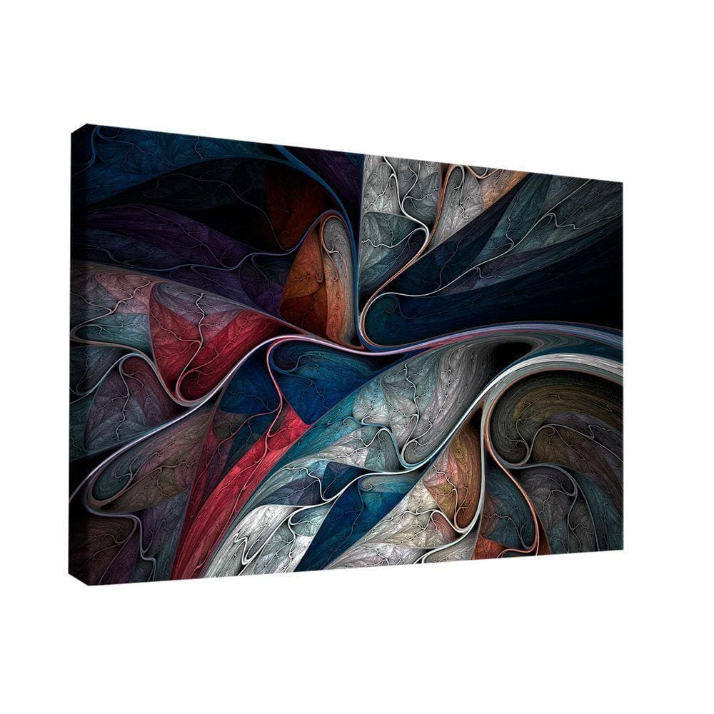 Quadro Ilustração Abstrata Br Artes Médio 84x54