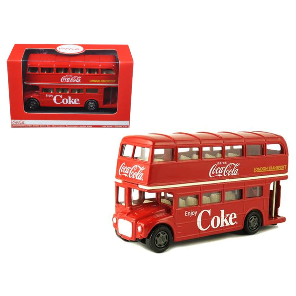 Miniatura Ônibus Coca Cola De Londres 2 Andares 1960 1/64