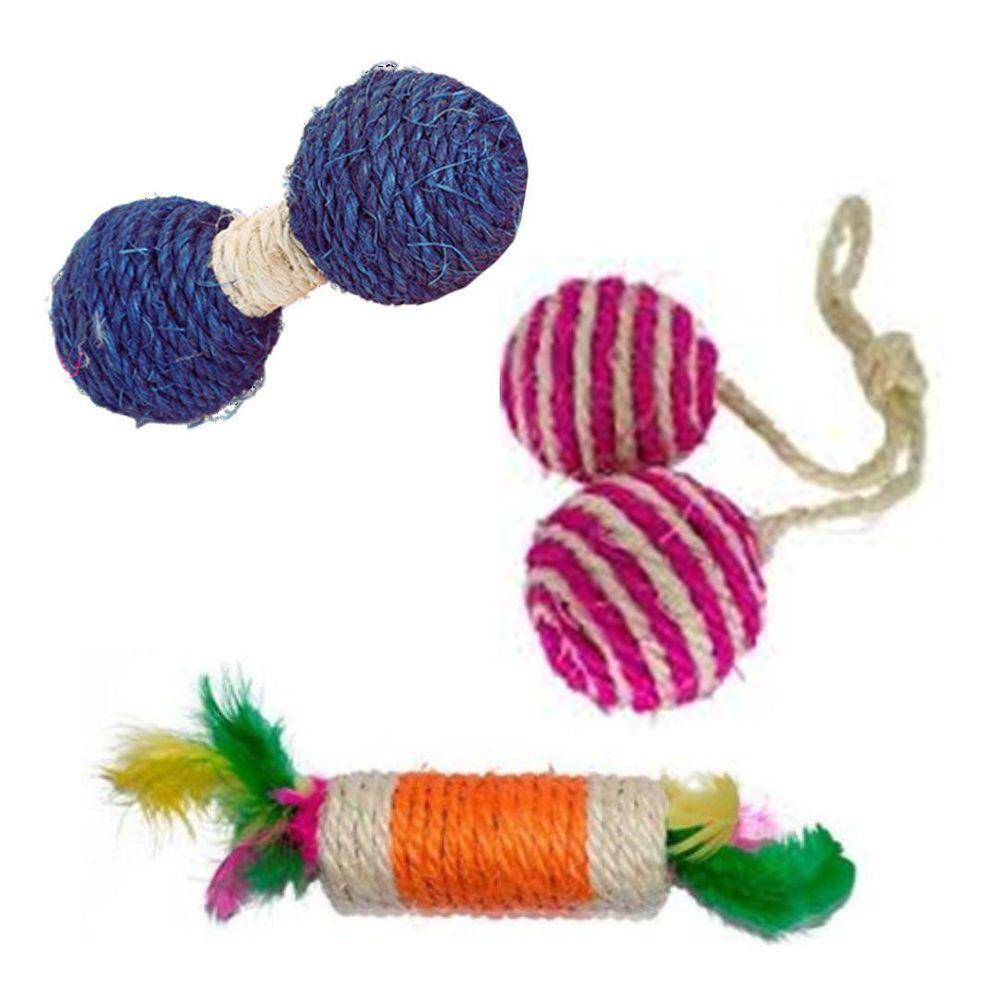 Brinquedos Para Gato Kit 3 Itens.