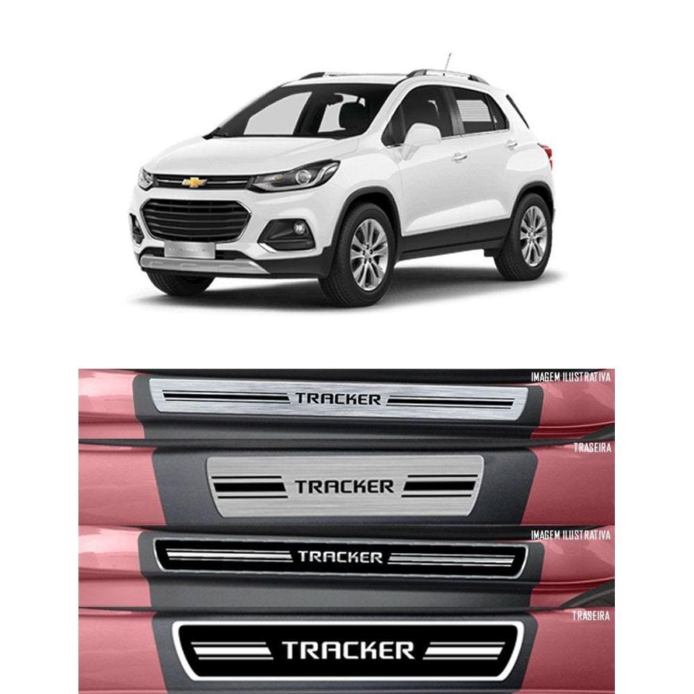 Jg Soleira Premium Elegance Tracker  4p Aço Escovado 2014