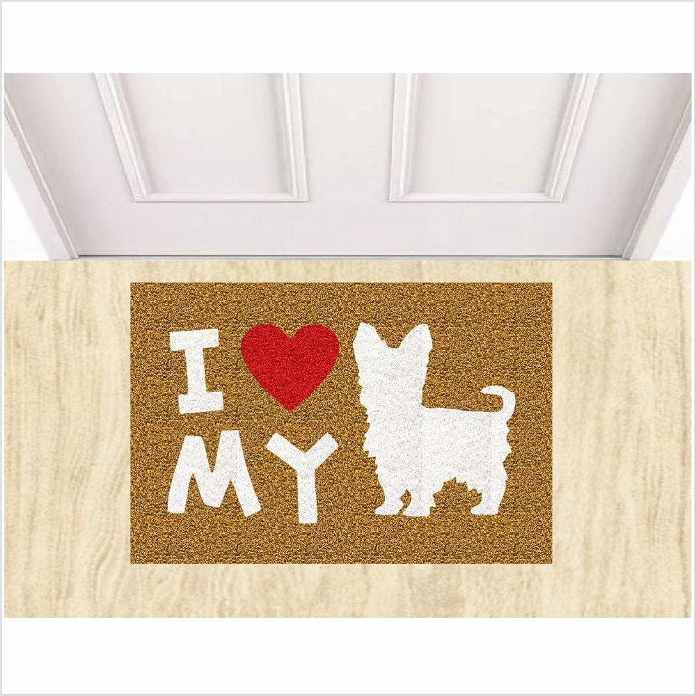 Tapete Cachorro I Love Dog Yorkshire