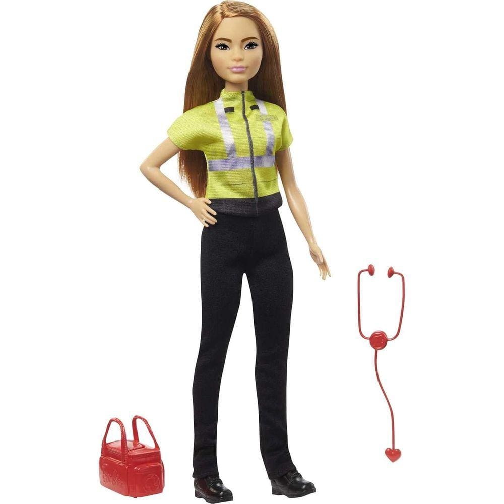 Boneca Barbie Profissões Paramédica - Mattel Gyt28