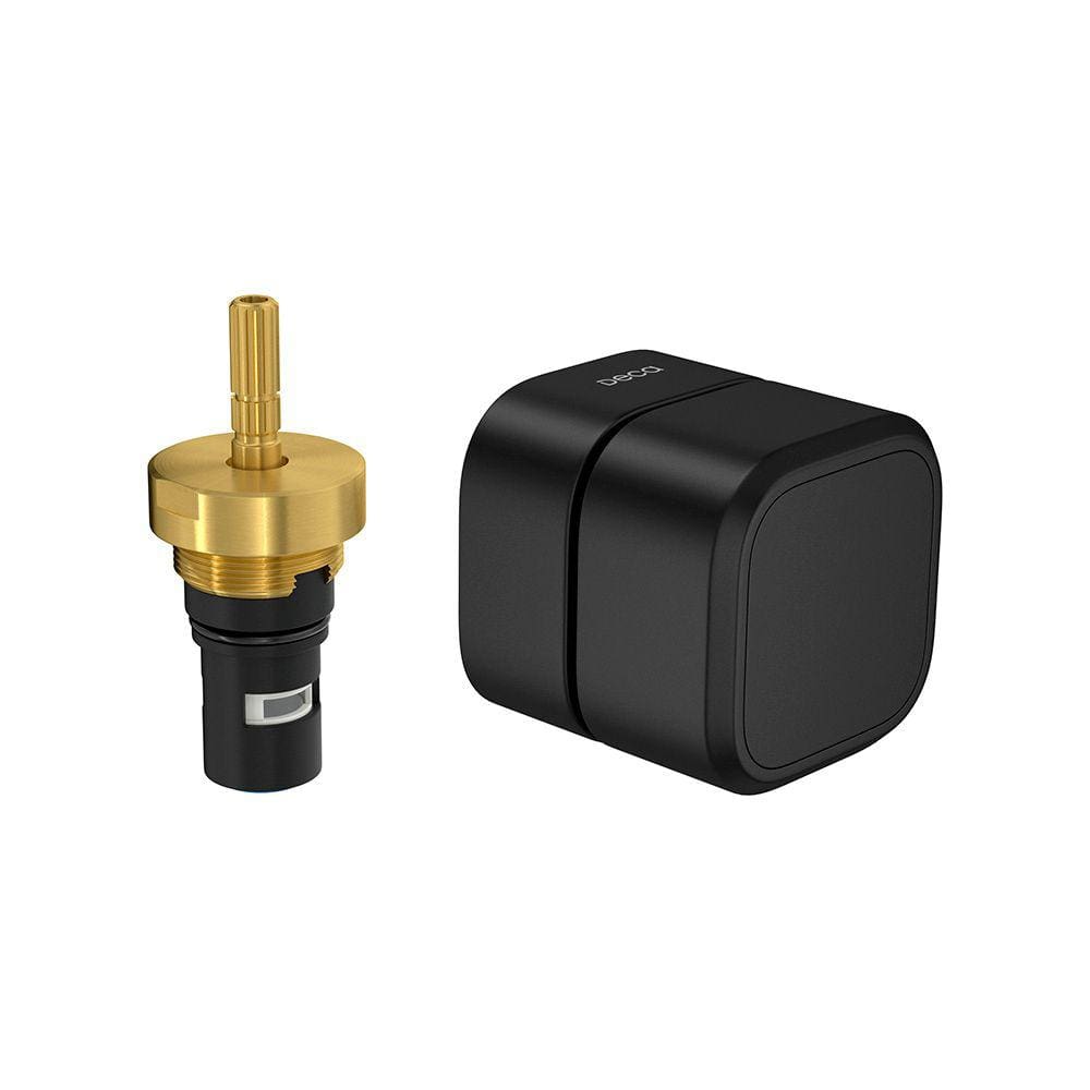 Acabamento para Registro de Pressão Deca You 4916.BL105.PQ.MT Quadrado 1/2” e 3/4” Black Matte