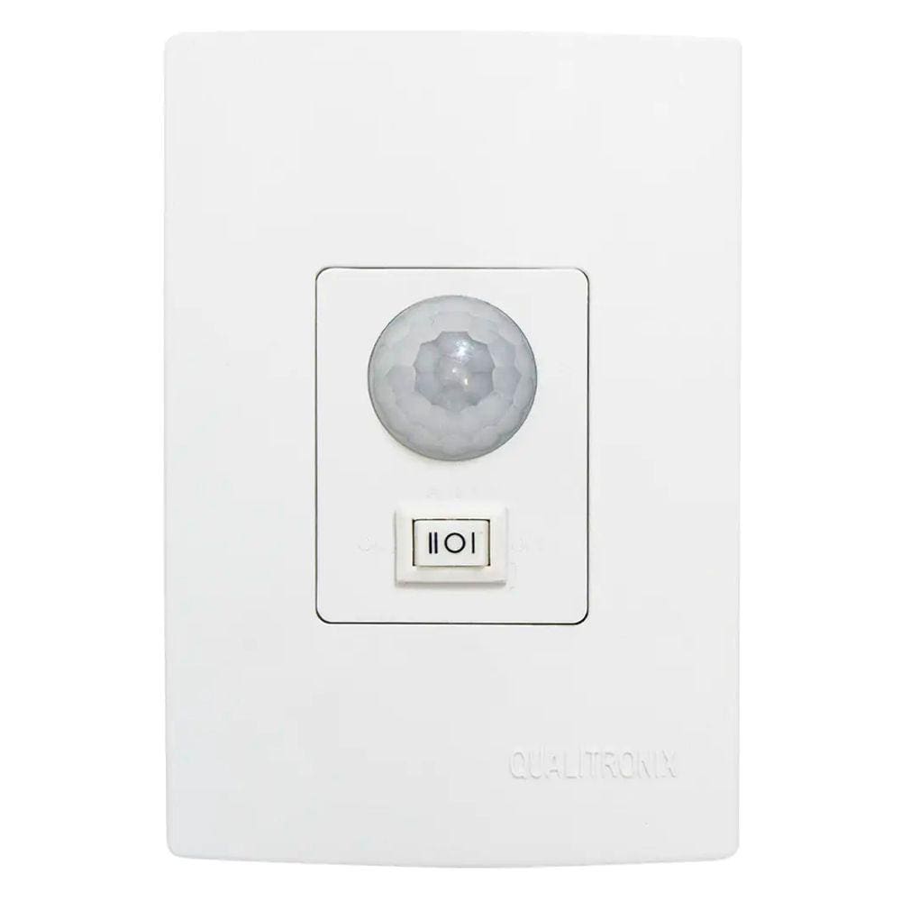 Sensor de Presença Embutir com Tecla Qi6m Branco
