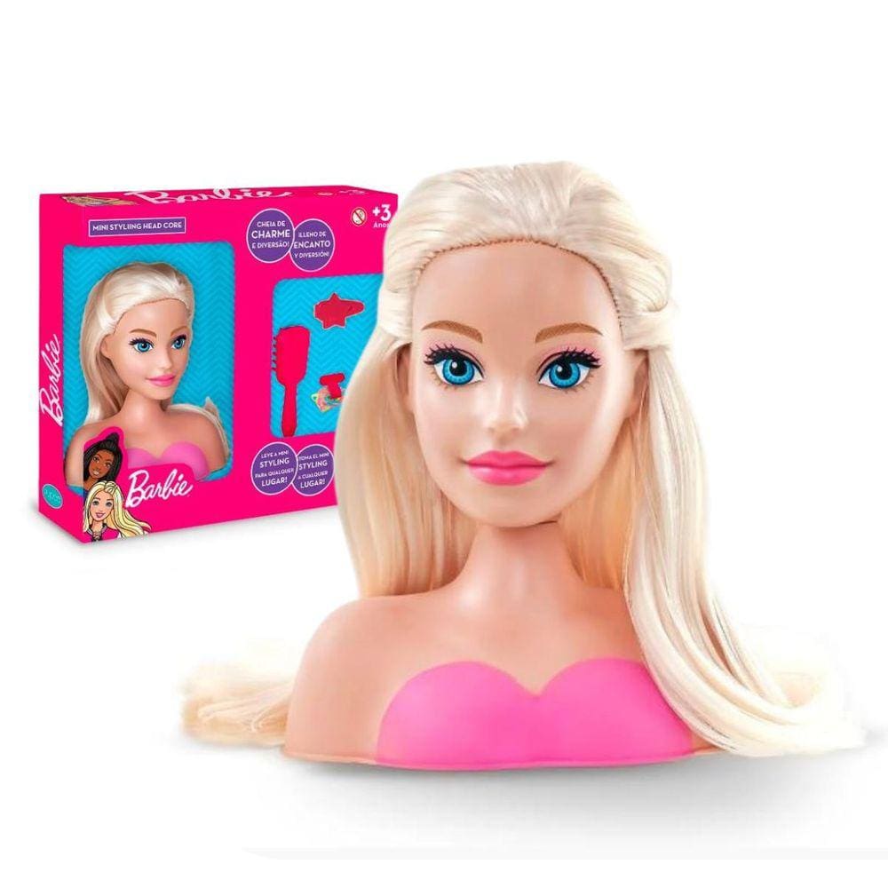 Barbie cabeca da boneca para pentear e maquiar: Com o melhor preço