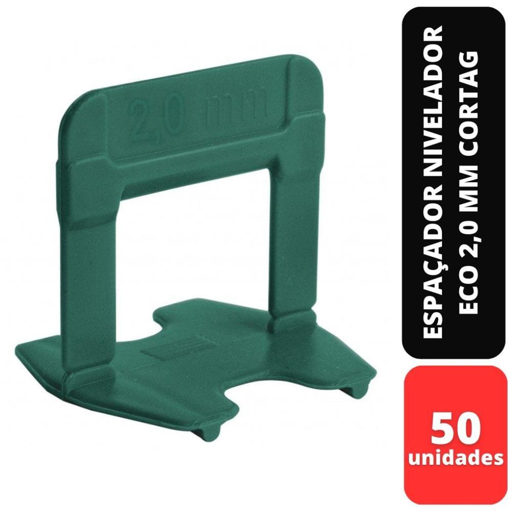 Kit C/50 Espaçador Nivelado Eco Verde 2,0Mm 61338 Cortag