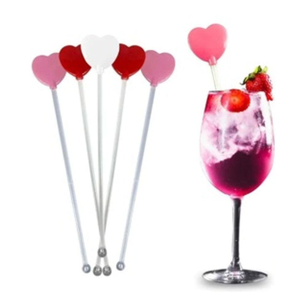 Kit 5 Misturador Mexedor Bebidas Suco Drink Bar Festa
